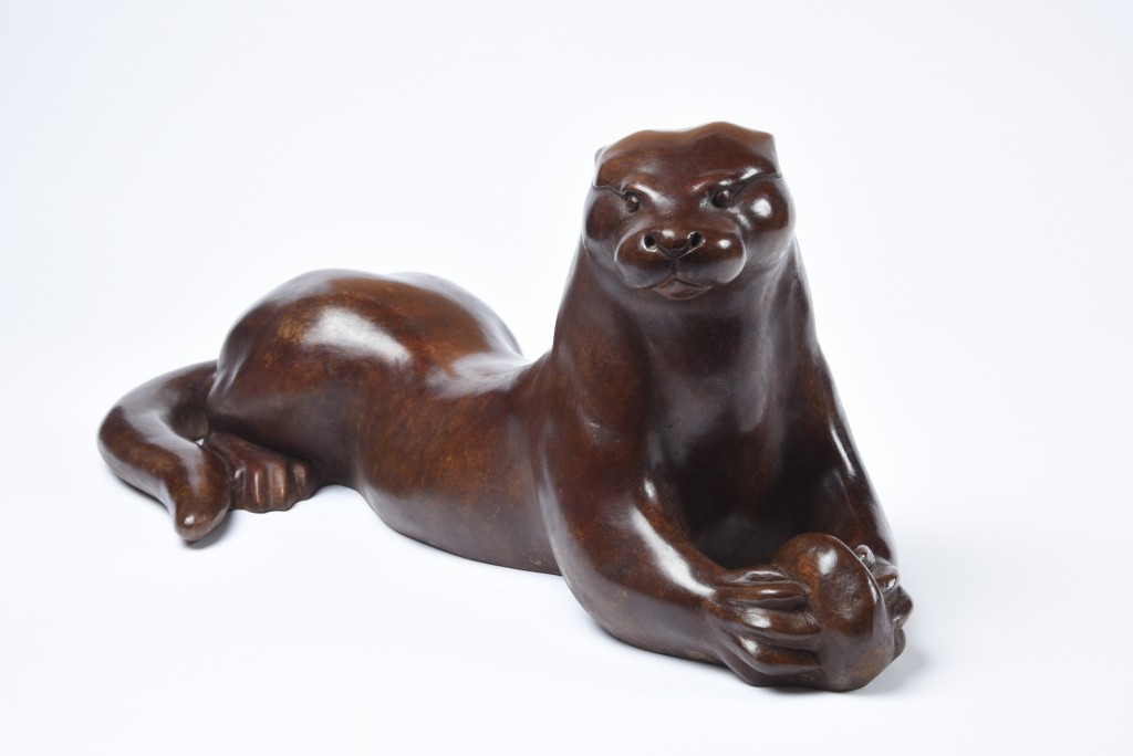 Otter and Stone by Martin Hayward-Harris